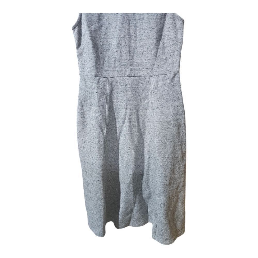 J. CREW Gray A-Line Midi Sleeveless High Neck Dress - Size 6 - Picture 8 of 11